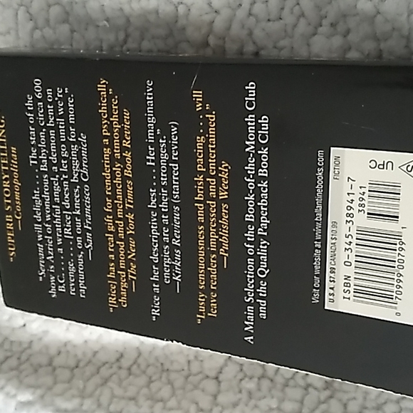 (10/$10) Servant of the Bones by Anne Rice - Picture 2 of 4